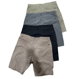 Lot of 4- Volcom Men's Chino Shorts Size 36 - Casual Surf Skater Grunge Y2K